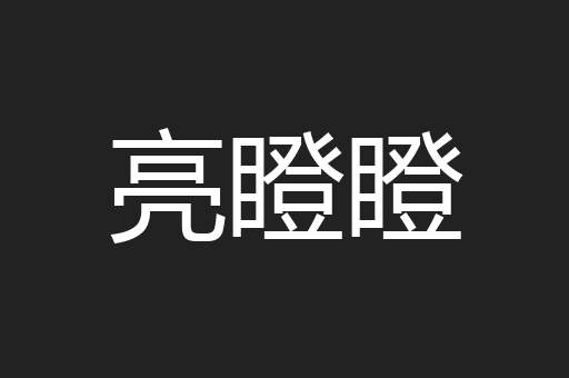 亮瞪瞪