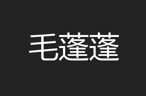 毛蓬蓬