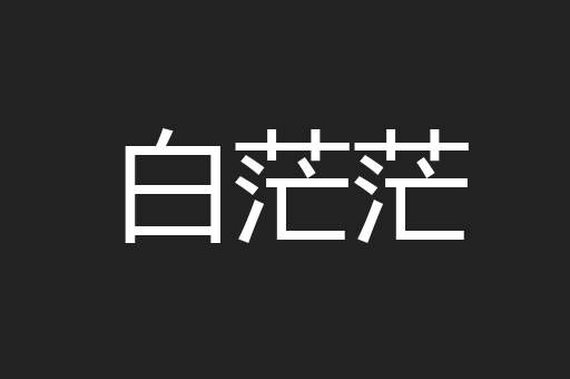 白茫茫
