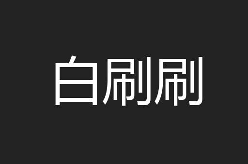 白刷刷