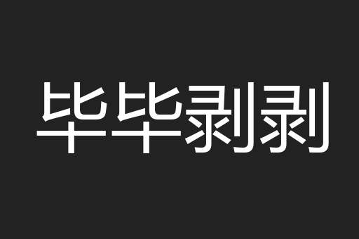 毕毕剥剥