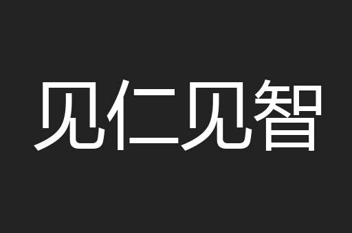 见仁见智
