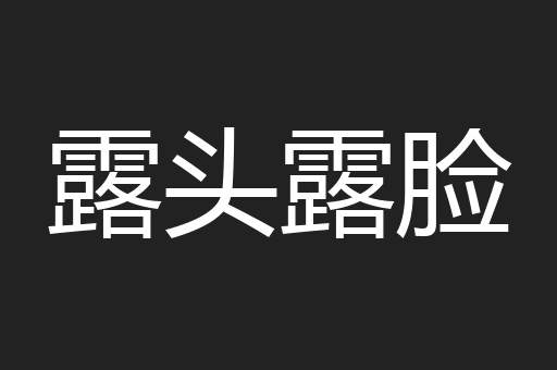 露头露脸