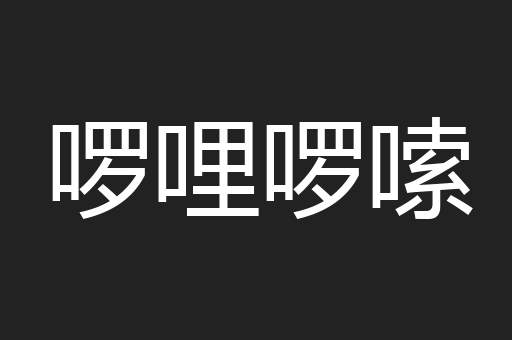 啰哩啰嗦