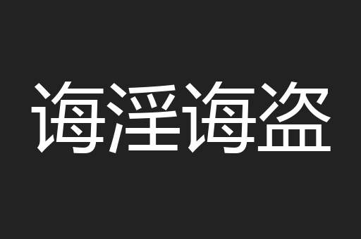 诲淫诲盗