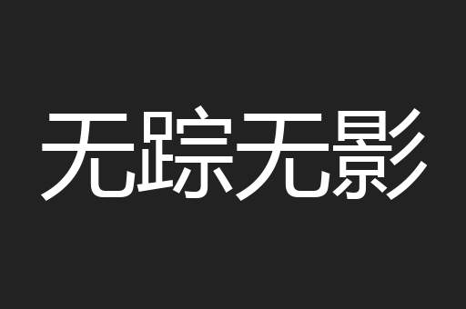 无踪无影