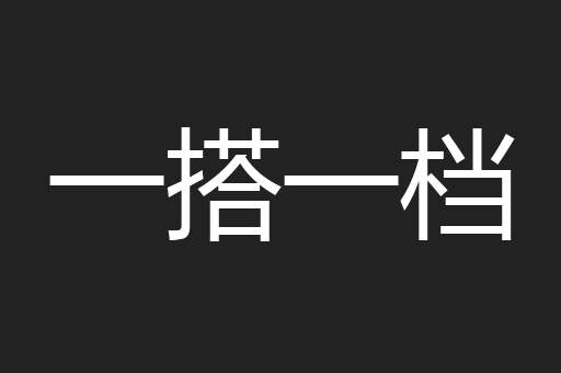 一搭一档