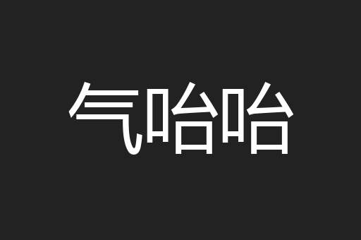 气咍咍