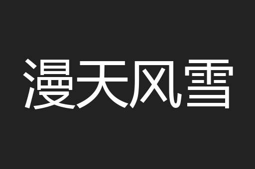 漫天风雪