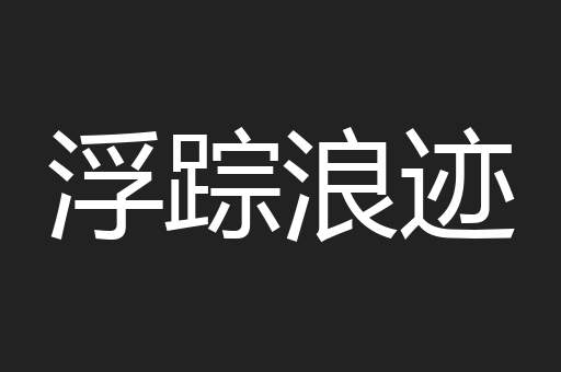 浮踪浪迹
