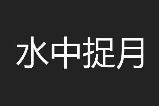 水中捉月