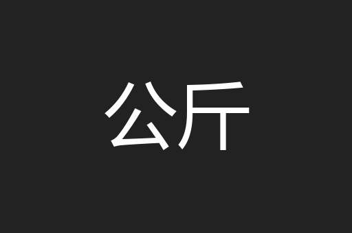 公斤