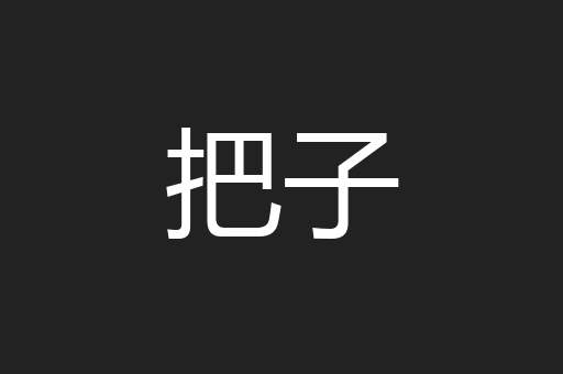把子