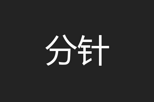 分针