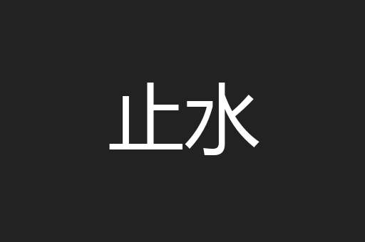 止水