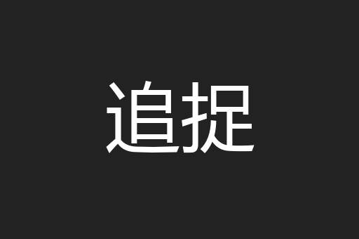 追捉