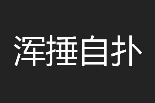 浑捶自扑