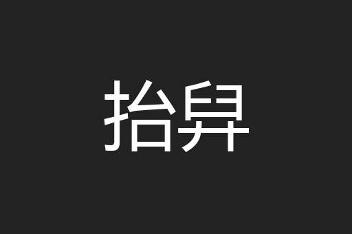 抬舁