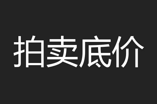 拍卖底价