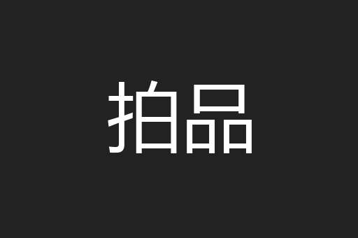 拍品