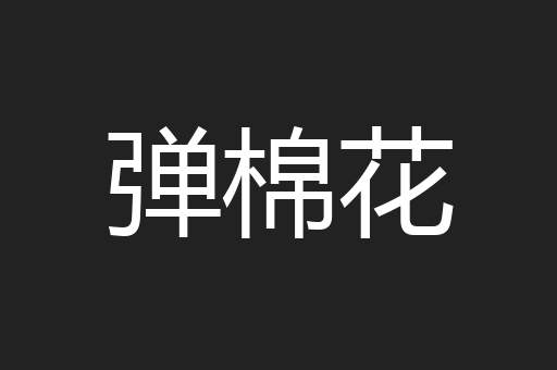 弹棉花