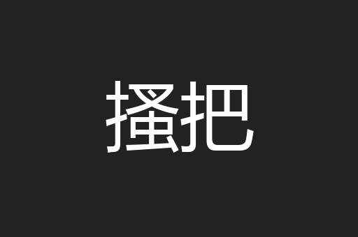 搔把
