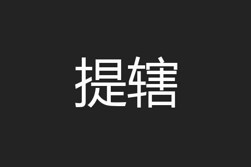提辖