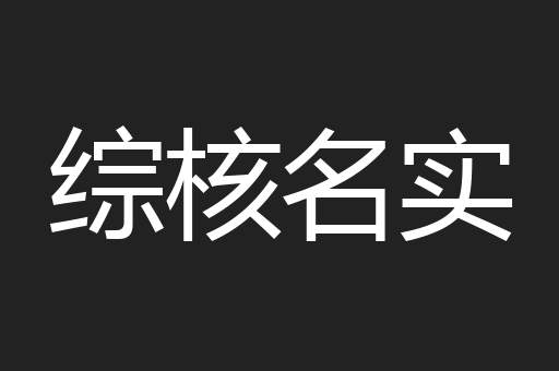 综核名实