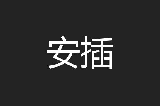 安插