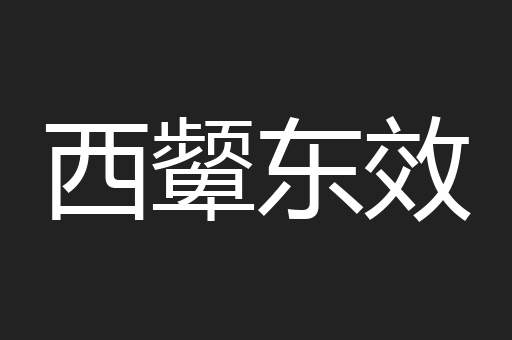 西颦东效