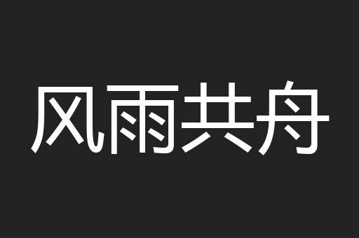 风雨共舟