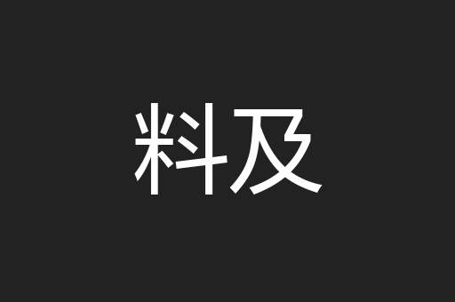 料及