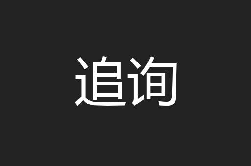 追询