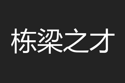 栋梁之才