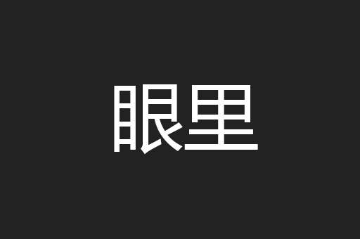 眼里