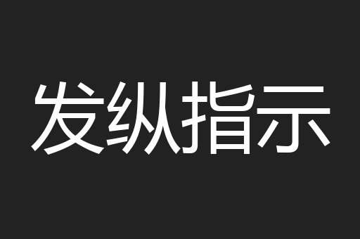 发纵指示