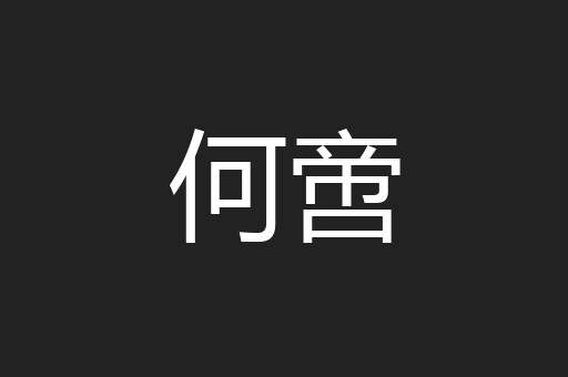 何啻