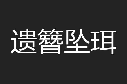 遗簪坠珥