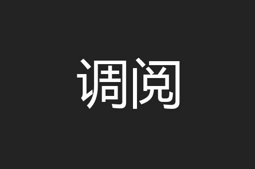 调阅