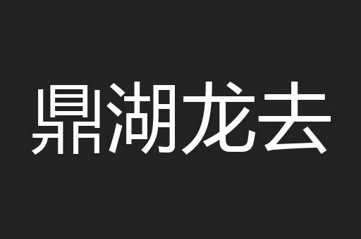 鼎湖龙去