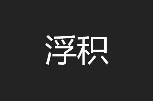浮积