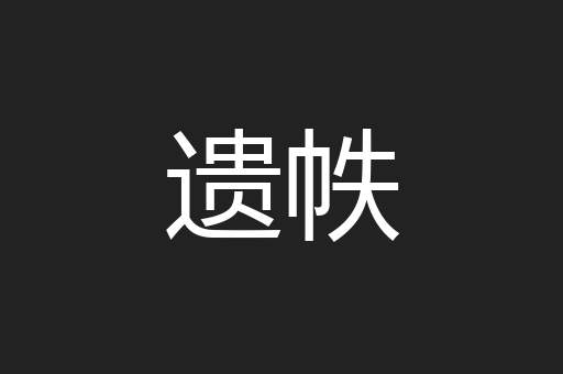 遗帙