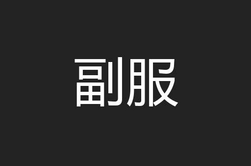 副服