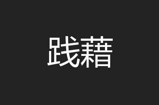践藉