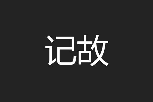 记故