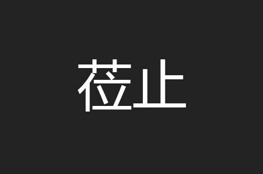莅止