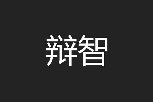 辩智