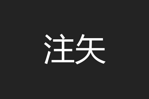 注矢