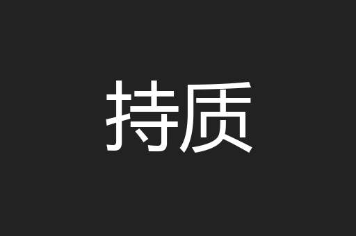 持质