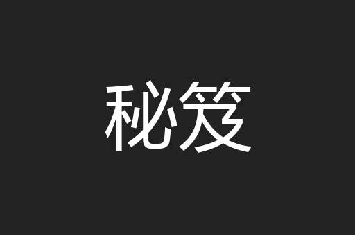 秘笈